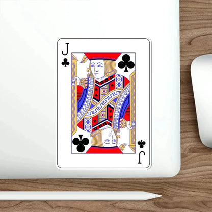 Jack of Clubs Playing Card STICKER Vinyl Die-Cut Decal - The Sticker Space