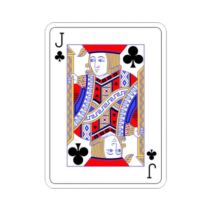 Jack of Clubs Playing Card STICKER Vinyl Die-Cut Decal - The Sticker Space