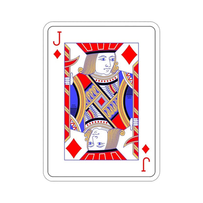 Jack of Diamonds Playing Card STICKER Vinyl Die-Cut Decal - The Sticker Space