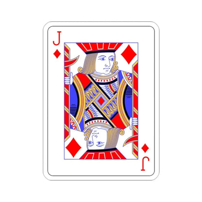 Jack of Diamonds Playing Card STICKER Vinyl Die-Cut Decal - The Sticker Space