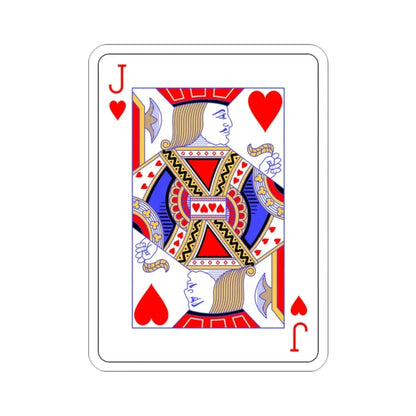 Jack of Hearts Playing Card STICKER Vinyl Die-Cut Decal - The Sticker Space