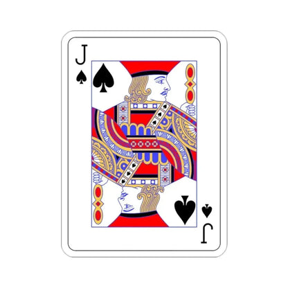 Jack of Spades Playing Card STICKER Vinyl Die-Cut Decal 2 Inch - The Sticker Space
