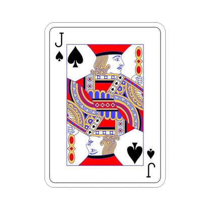 Jack of Spades Playing Card STICKER Vinyl Die-Cut Decal 3 Inch - The Sticker Space