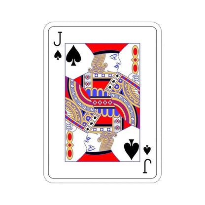 Jack of Spades Playing Card STICKER Vinyl Die-Cut Decal 6 Inch - The Sticker Space