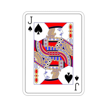 Jack of Spades Playing Card STICKER Vinyl Die-Cut Decal - The Sticker Space