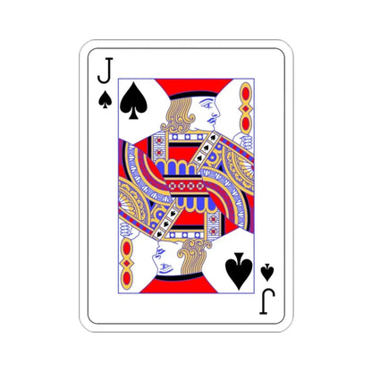 Jack of Spades Playing Card STICKER Vinyl Die-Cut Decal - The Sticker Space