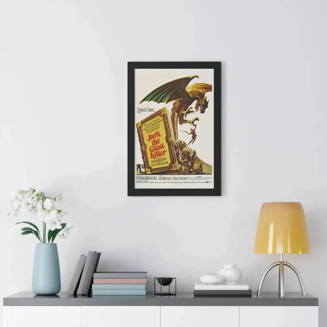 JACK THE GIANT KILLER 1962 - Framed Movie Poster - The Sticker Space