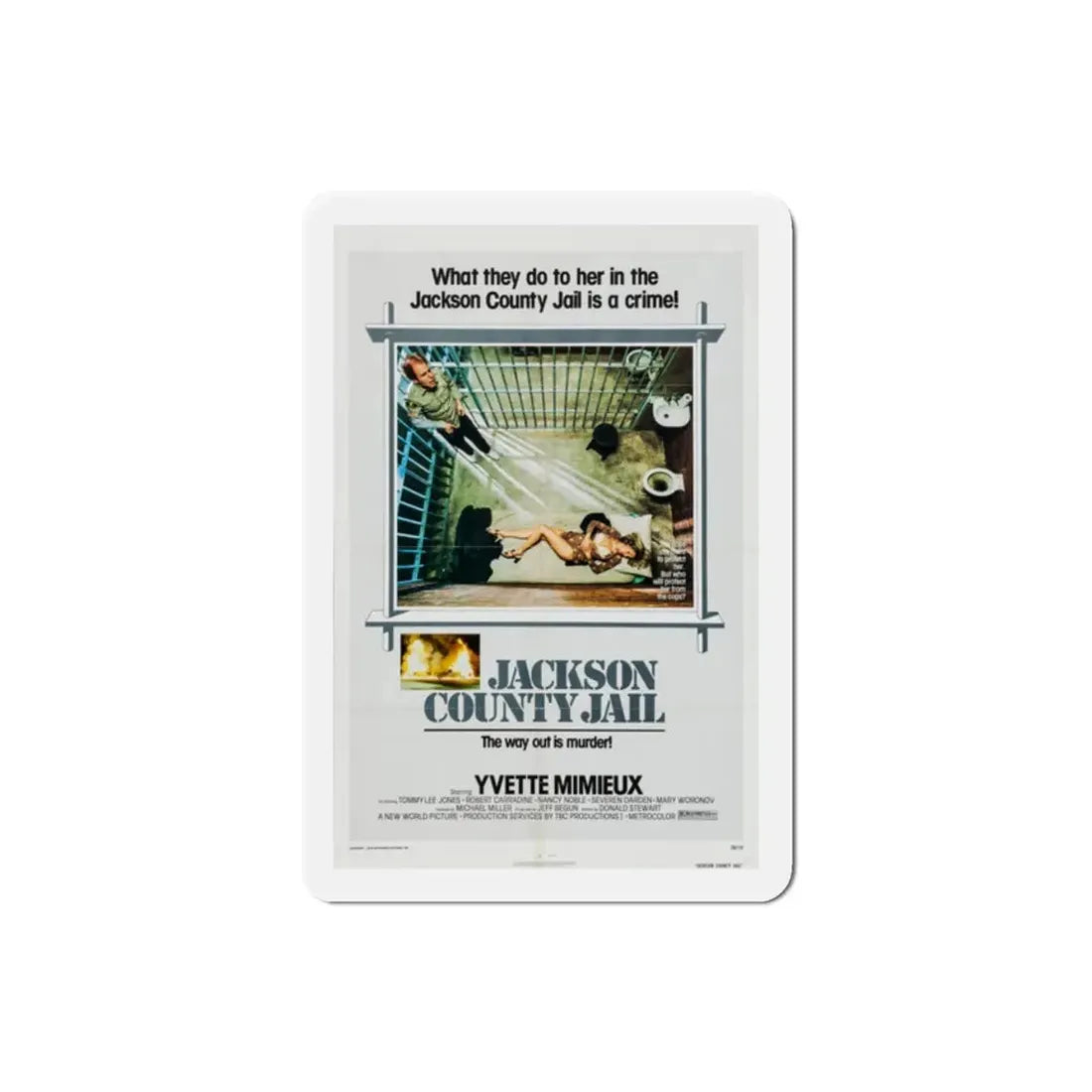 Jackson County Jail 1976 2 Movie Poster Refrigerator Magnet - The Sticker Space