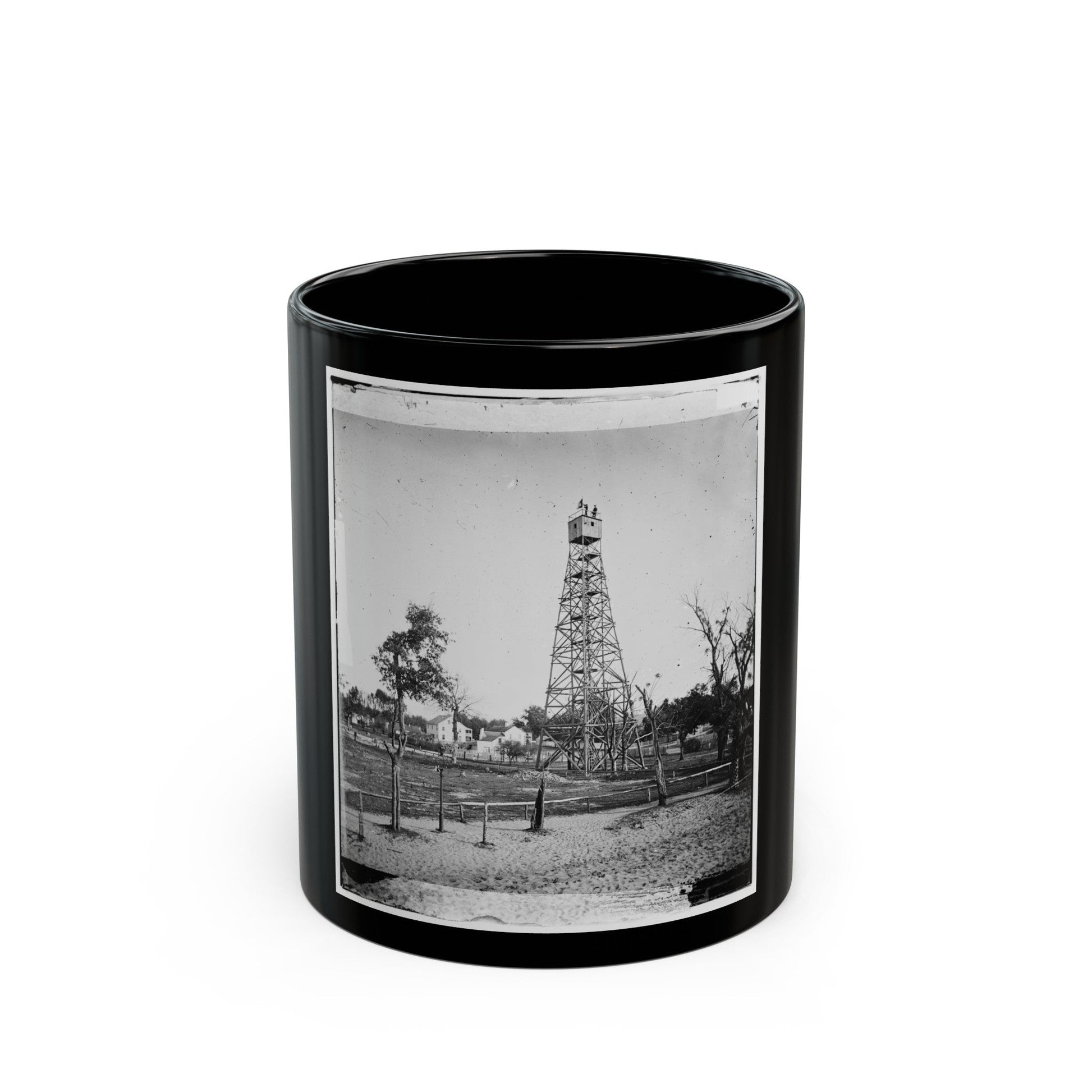 Jacksonville, Fla. Signal Tower (U.S. Civil War) Black Coffee Mug-11oz-The Sticker Space