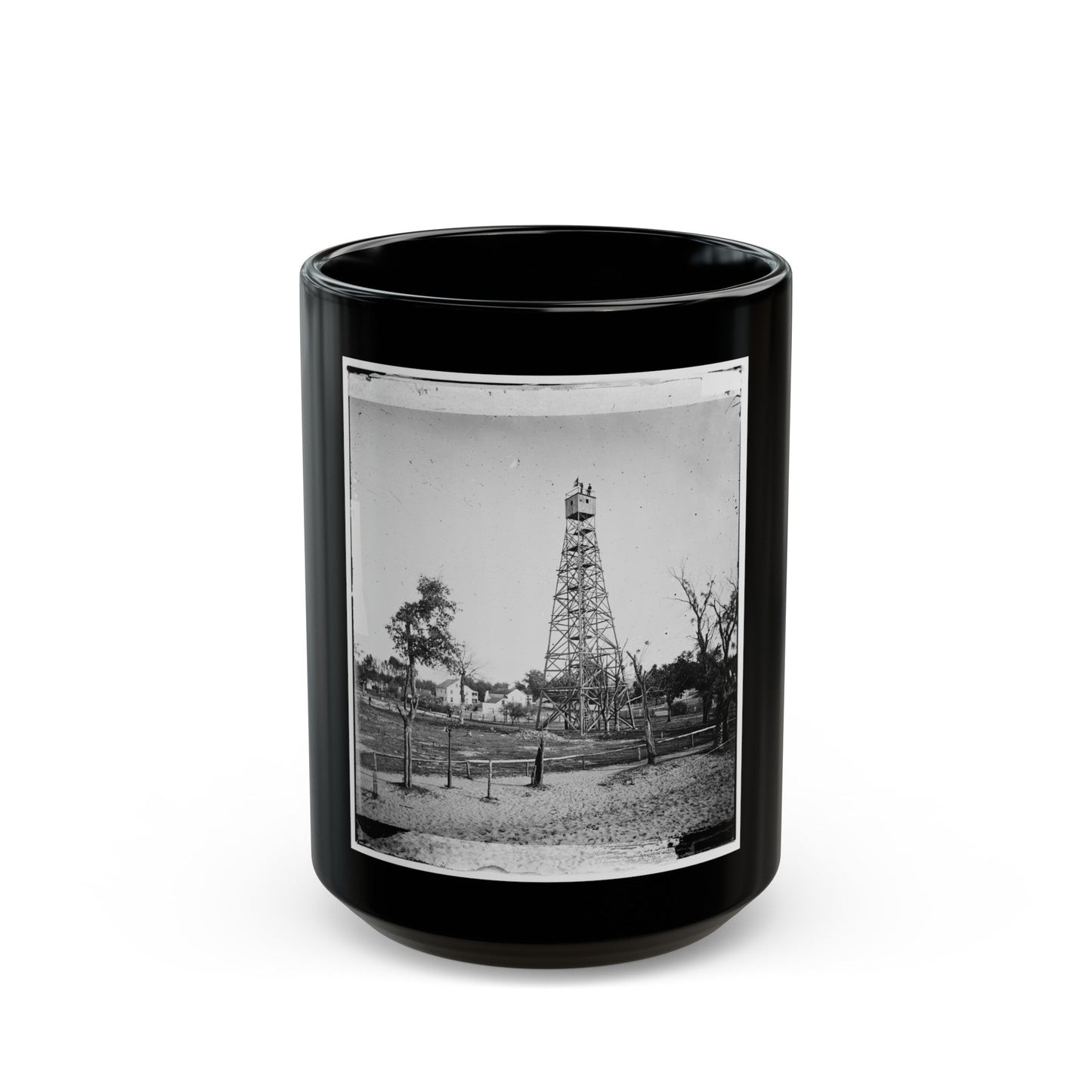 Jacksonville, Fla. Signal Tower (U.S. Civil War) Black Coffee Mug-15oz-The Sticker Space