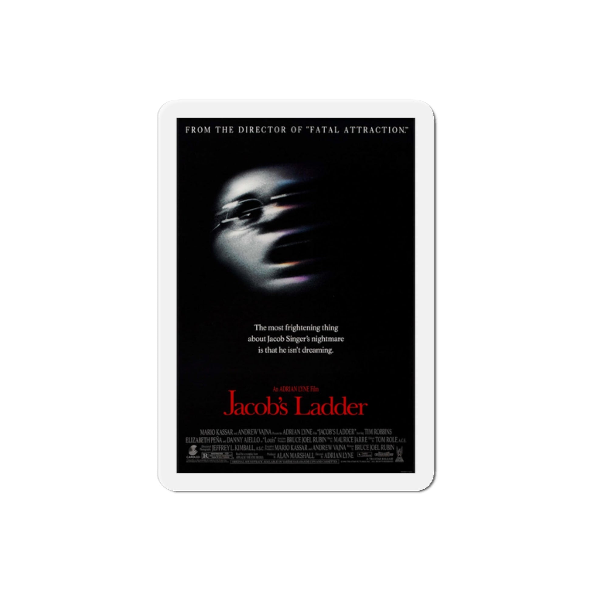 Jacobs Ladder 1990 Movie Poster Die-Cut Magnet-2" x 2"-The Sticker Space