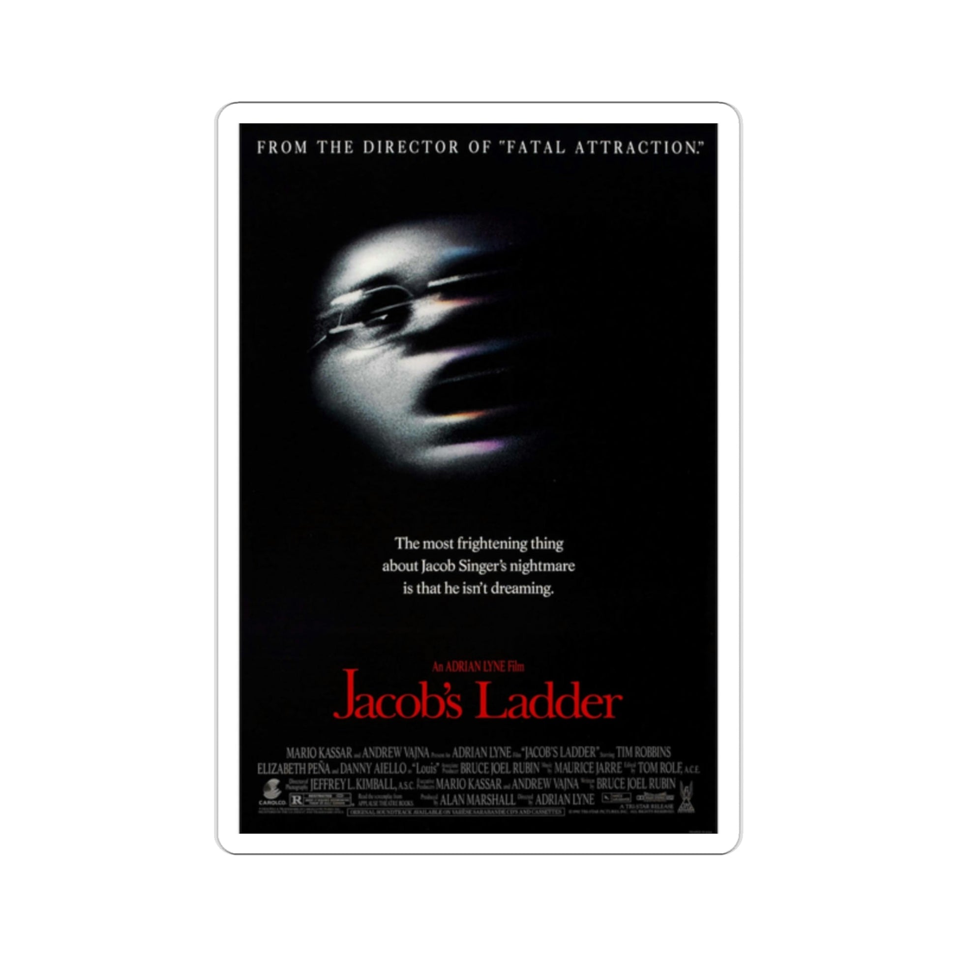 Jacobs Ladder 1990 Movie Poster STICKER Vinyl Die-Cut Decal-2 Inch-The Sticker Space