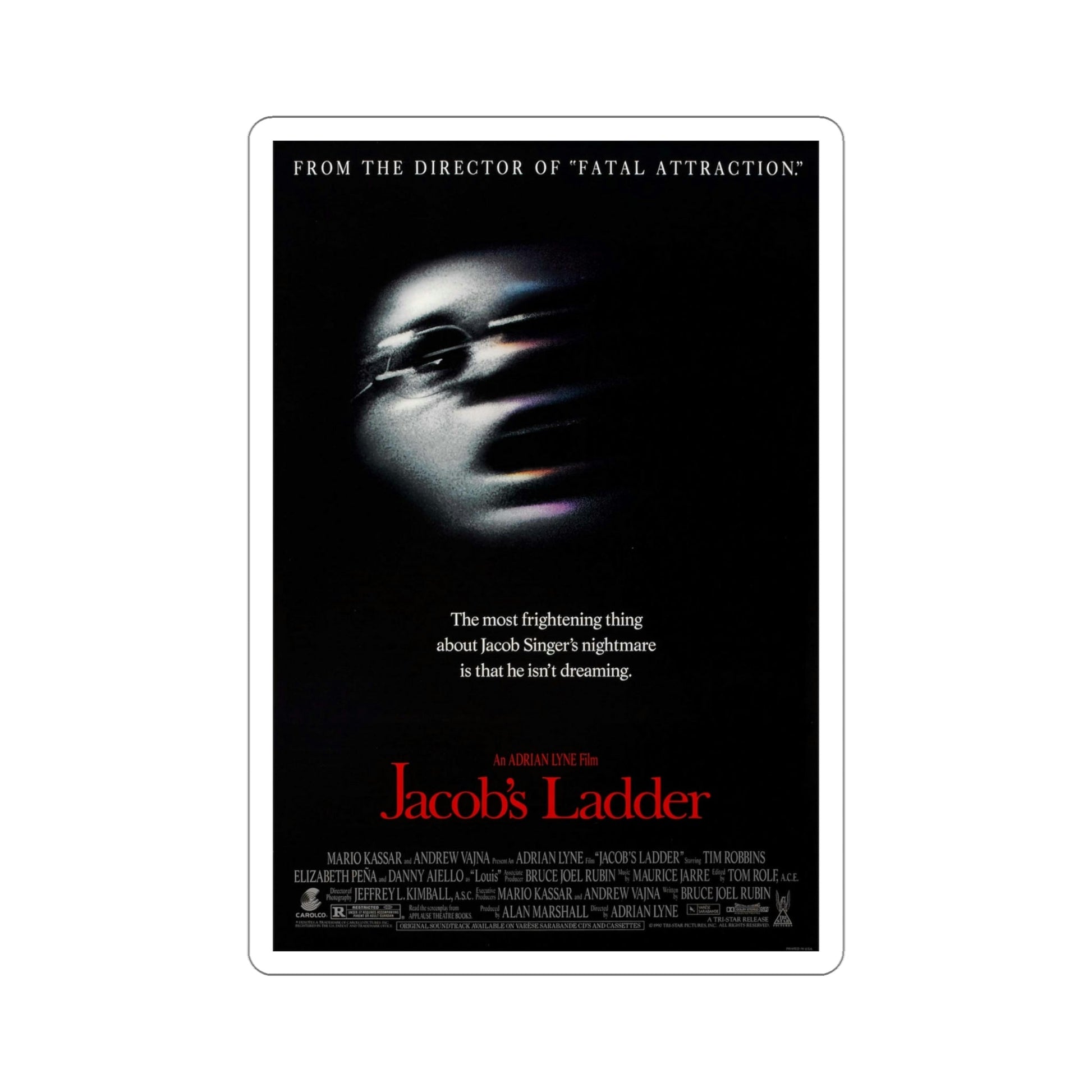 Jacobs Ladder 1990 Movie Poster STICKER Vinyl Die-Cut Decal-5 Inch-The Sticker Space