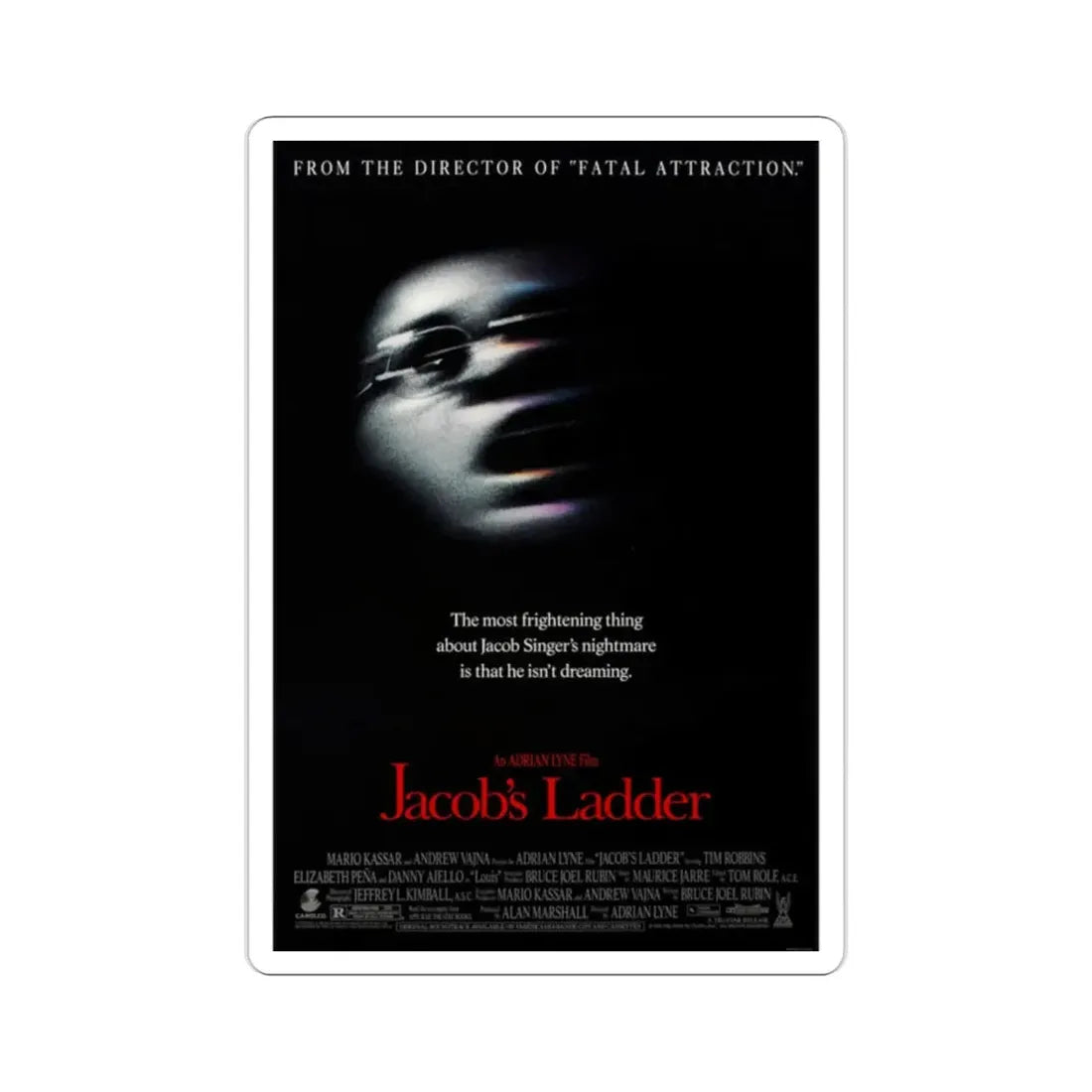 Jacobs Ladder 1990 Movie Poster STICKER Vinyl Die-Cut Decal - The Sticker Space