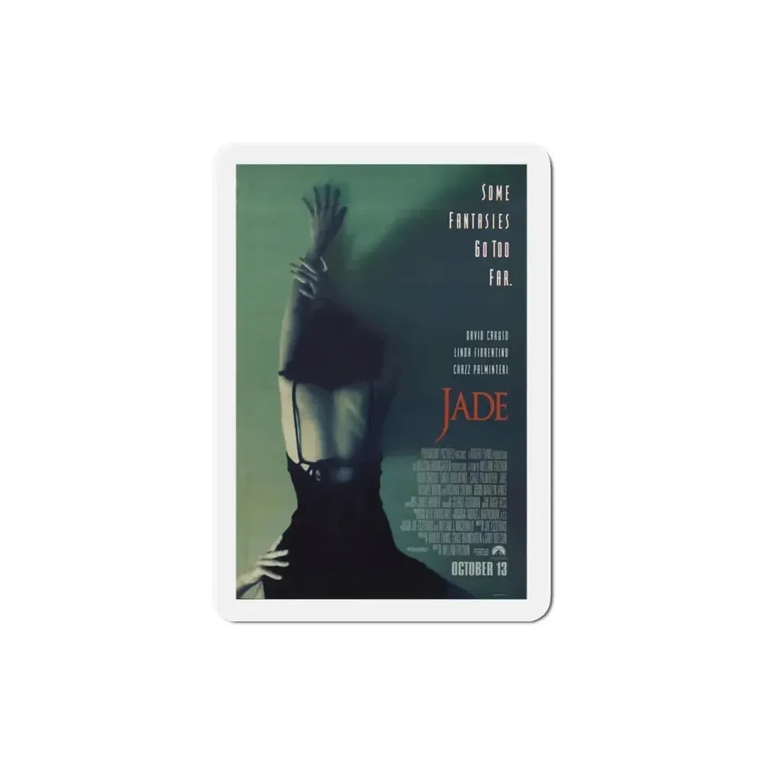 Jade 1995 Movie Poster Refrigerator Magnet 3 Inch - The Sticker Space