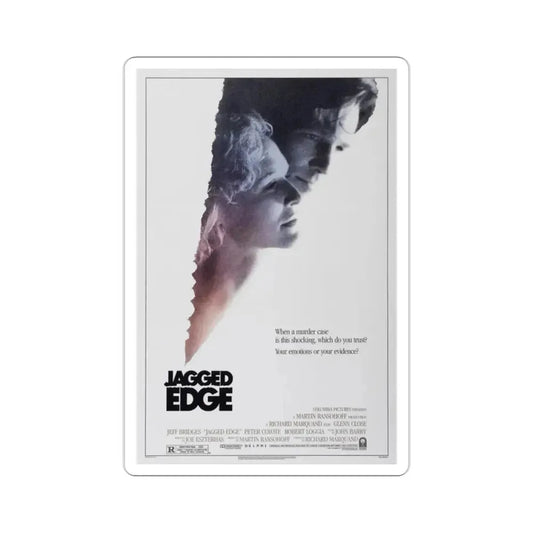 Jagged Edge 1985 Movie Poster STICKER Vinyl Die-Cut Decal 2 Inch - The Sticker Space