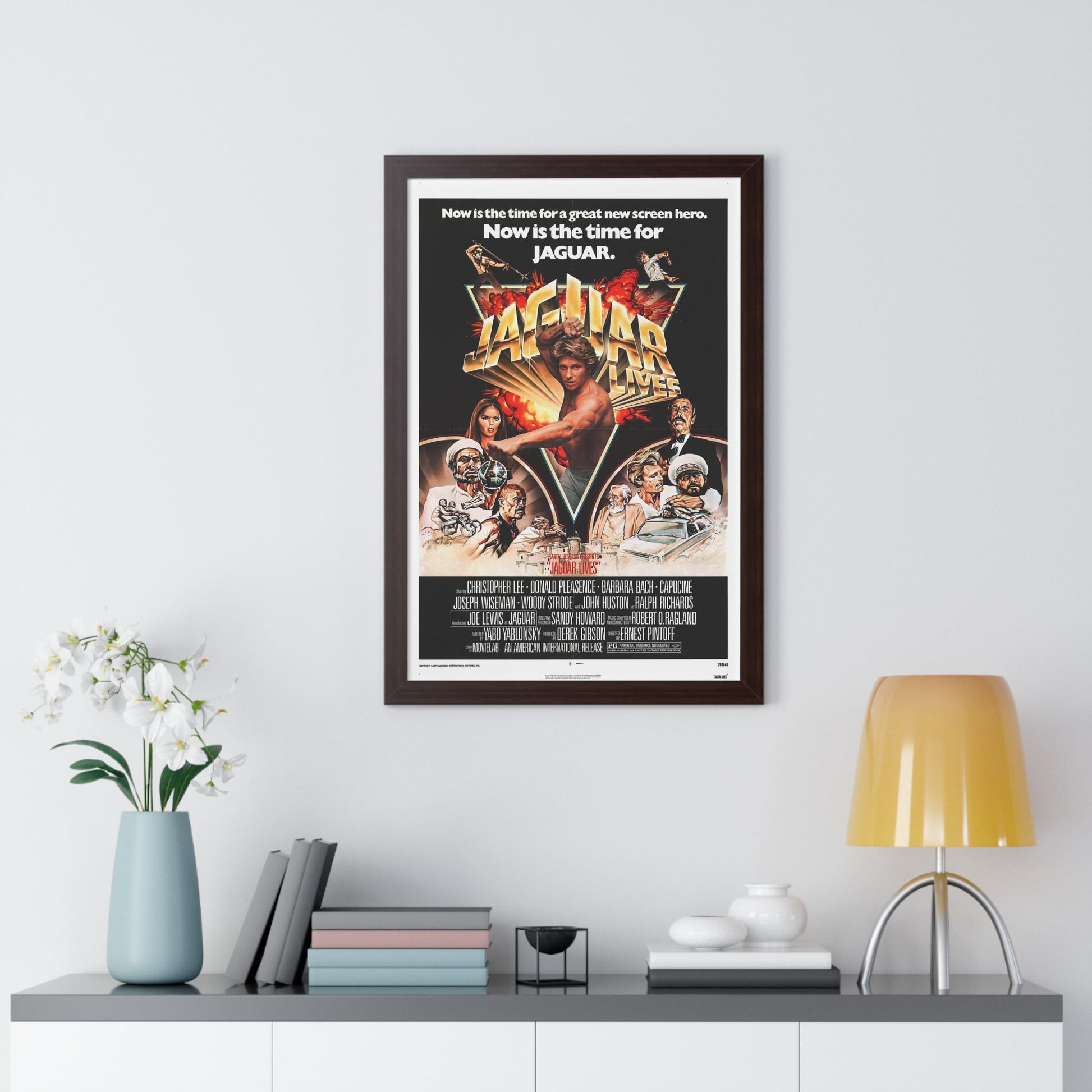 JAGUAR LIVES 1979 - Framed Movie Poster-The Sticker Space