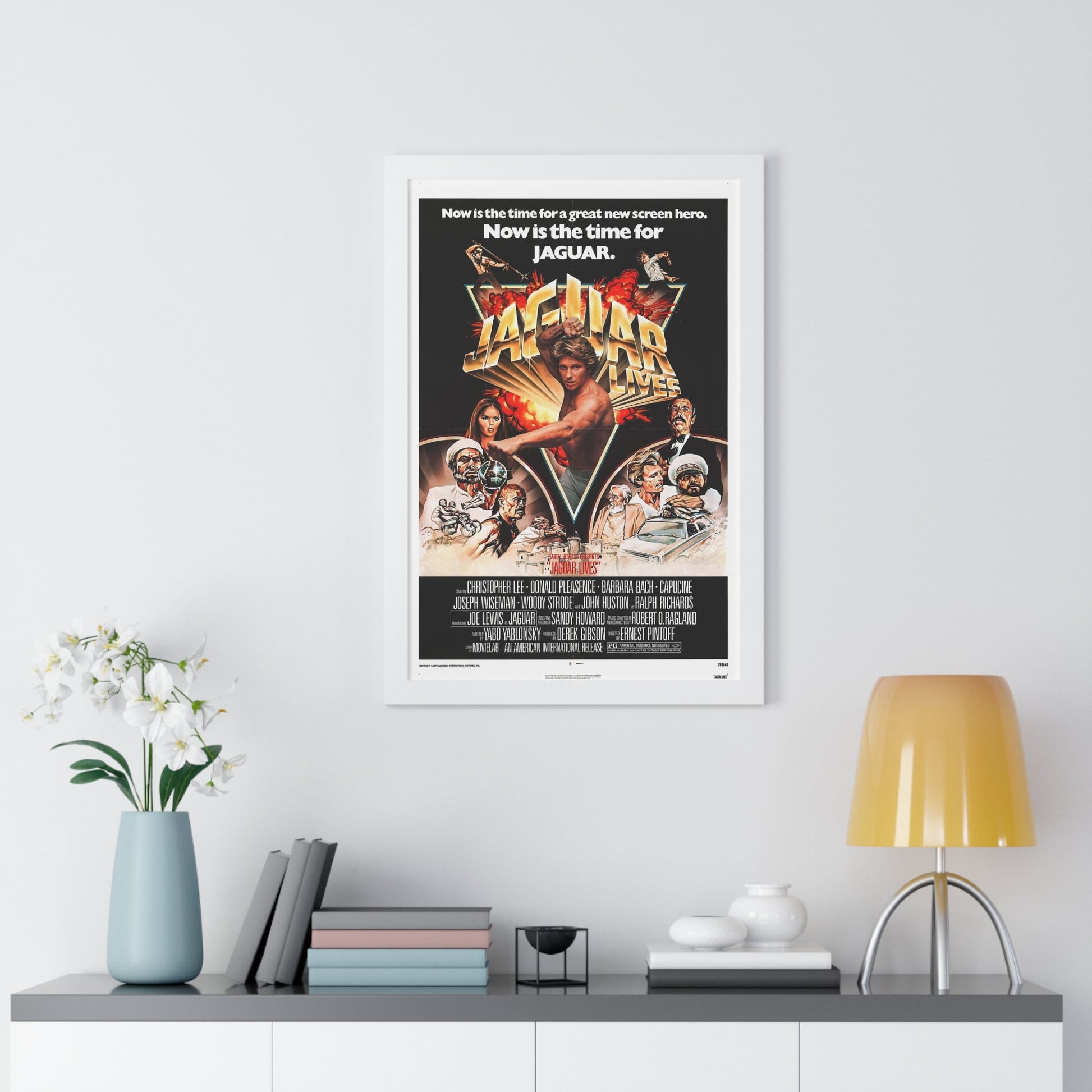 JAGUAR LIVES 1979 - Framed Movie Poster-The Sticker Space