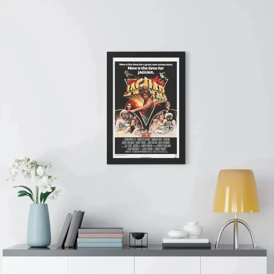 JAGUAR LIVES 1979 - Framed Movie Poster - The Sticker Space
