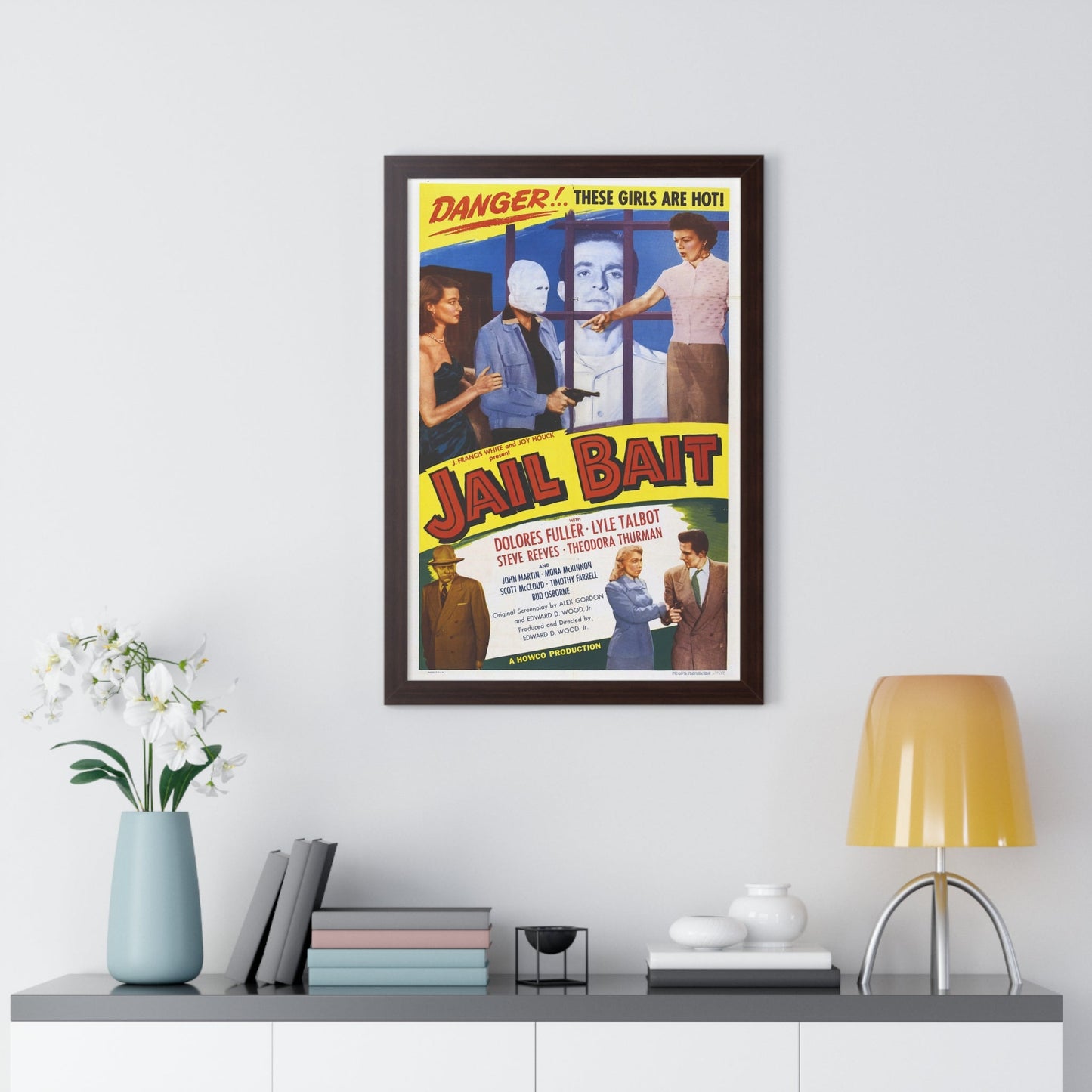 JAIL BAIT 1954 - Framed Movie Poster-The Sticker Space