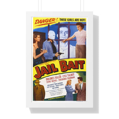 JAIL BAIT 1954 - Framed Movie Poster-16″ x 24″-The Sticker Space