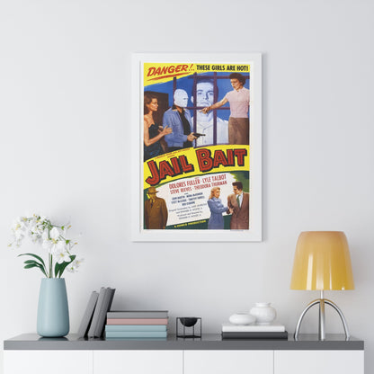 JAIL BAIT 1954 - Framed Movie Poster-The Sticker Space