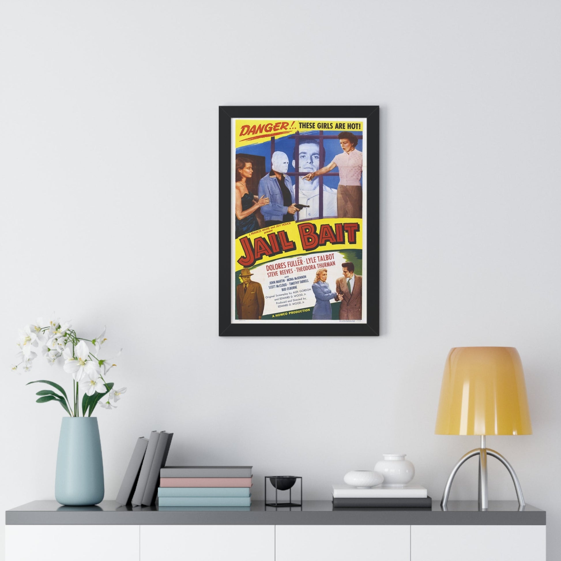 JAIL BAIT 1954 - Framed Movie Poster-The Sticker Space