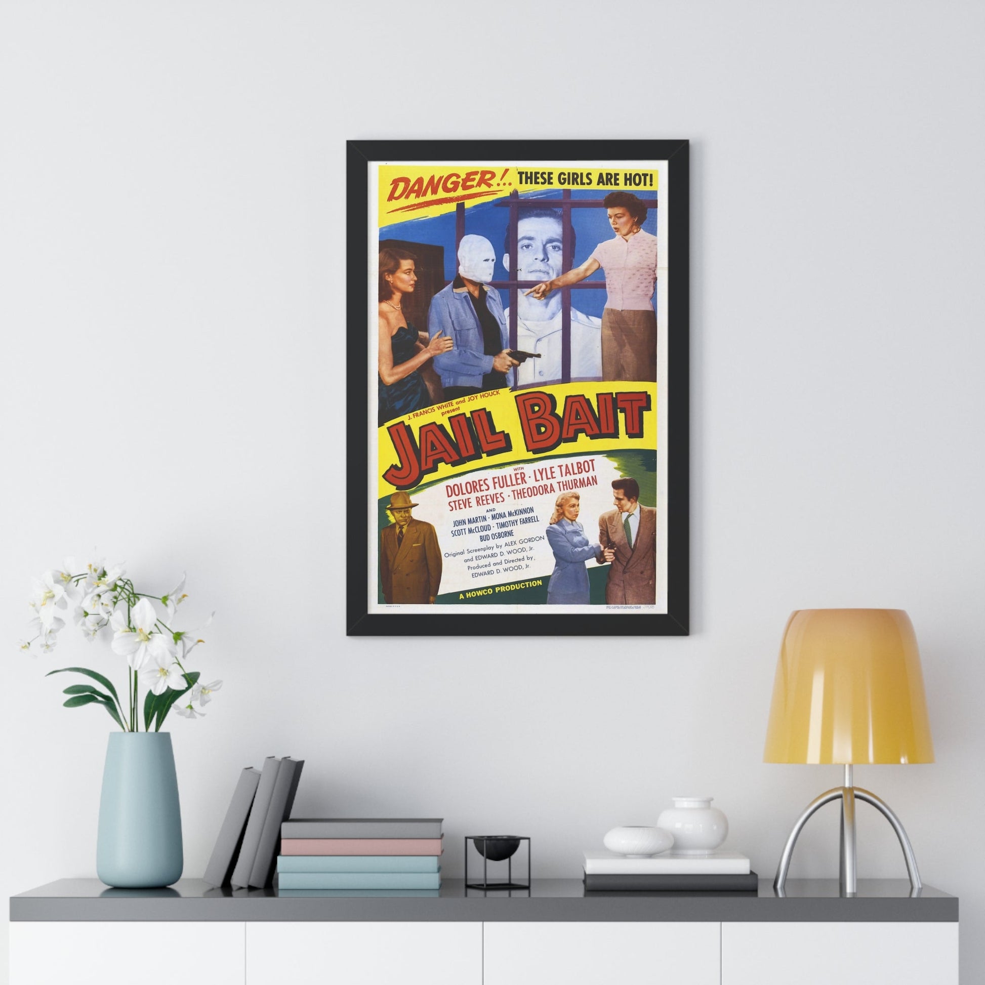 JAIL BAIT 1954 - Framed Movie Poster-The Sticker Space