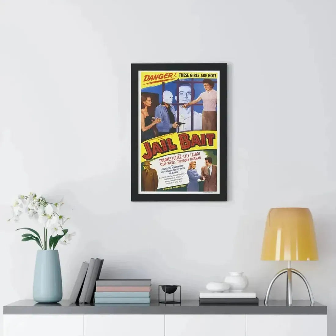JAIL BAIT 1954 - Framed Movie Poster - The Sticker Space