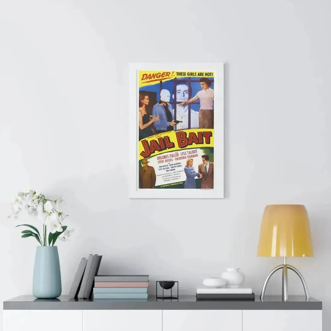 JAIL BAIT 1954 - Framed Movie Poster - The Sticker Space