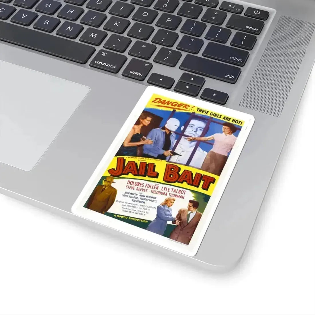 JAIL BAIT 1954 Movie Poster - STICKER Vinyl Kiss-Cut Decal - The Sticker Space