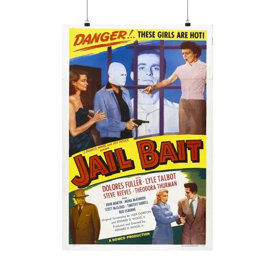 JAIL BAIT 1954 - Paper Movie Poster 20″ x 30″ Matte - The Sticker Space