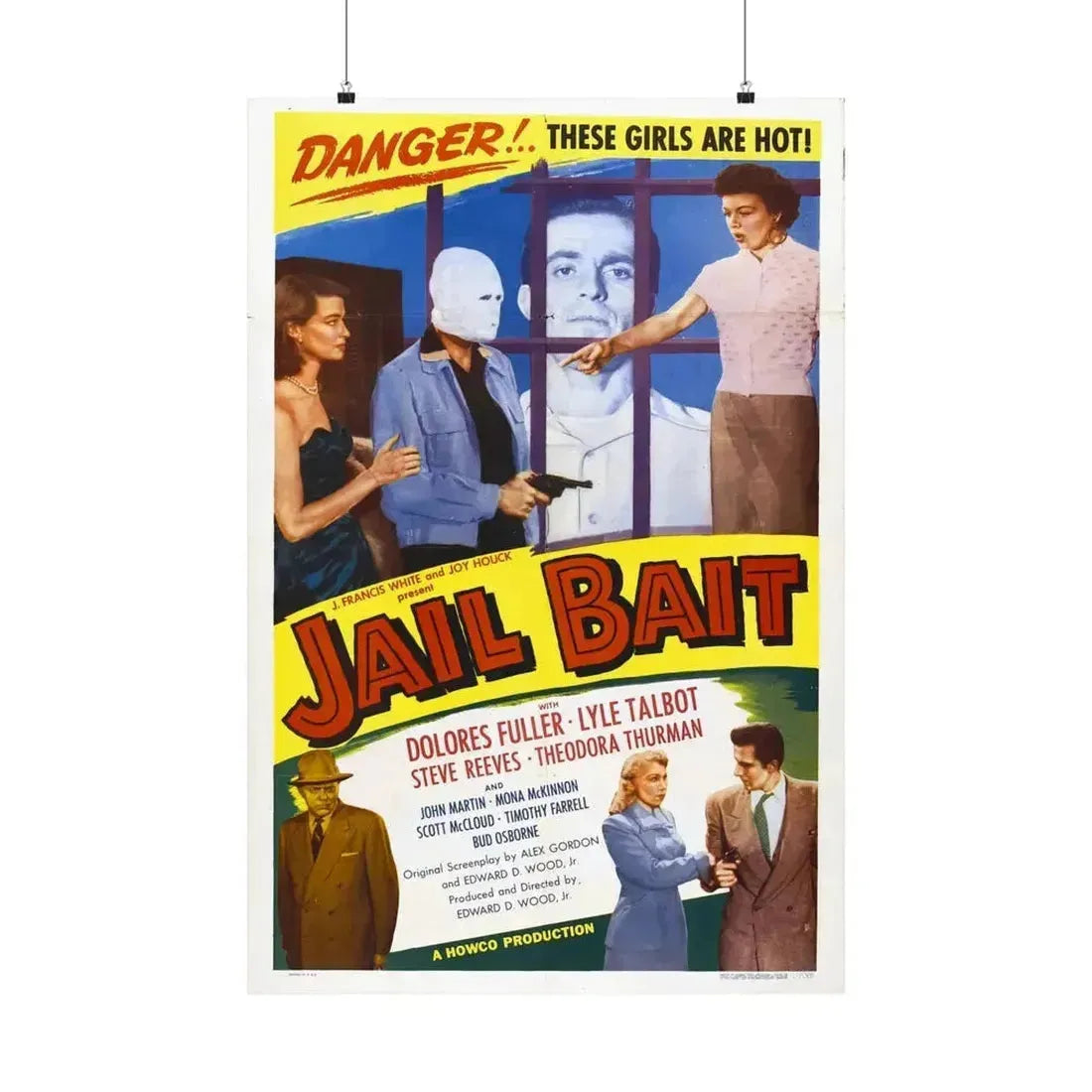 JAIL BAIT 1954 - Paper Movie Poster 24″ x 36″ Matte - The Sticker Space