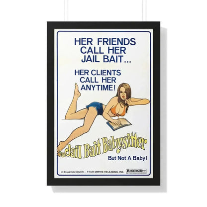 JAILBAIT BABYSITTER 1977 - Framed Movie Poster - The Sticker Space