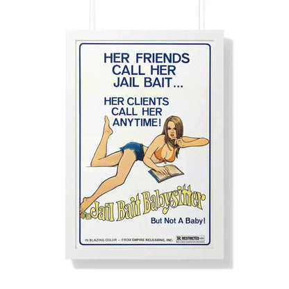 JAILBAIT BABYSITTER 1977 - Framed Movie Poster - The Sticker Space