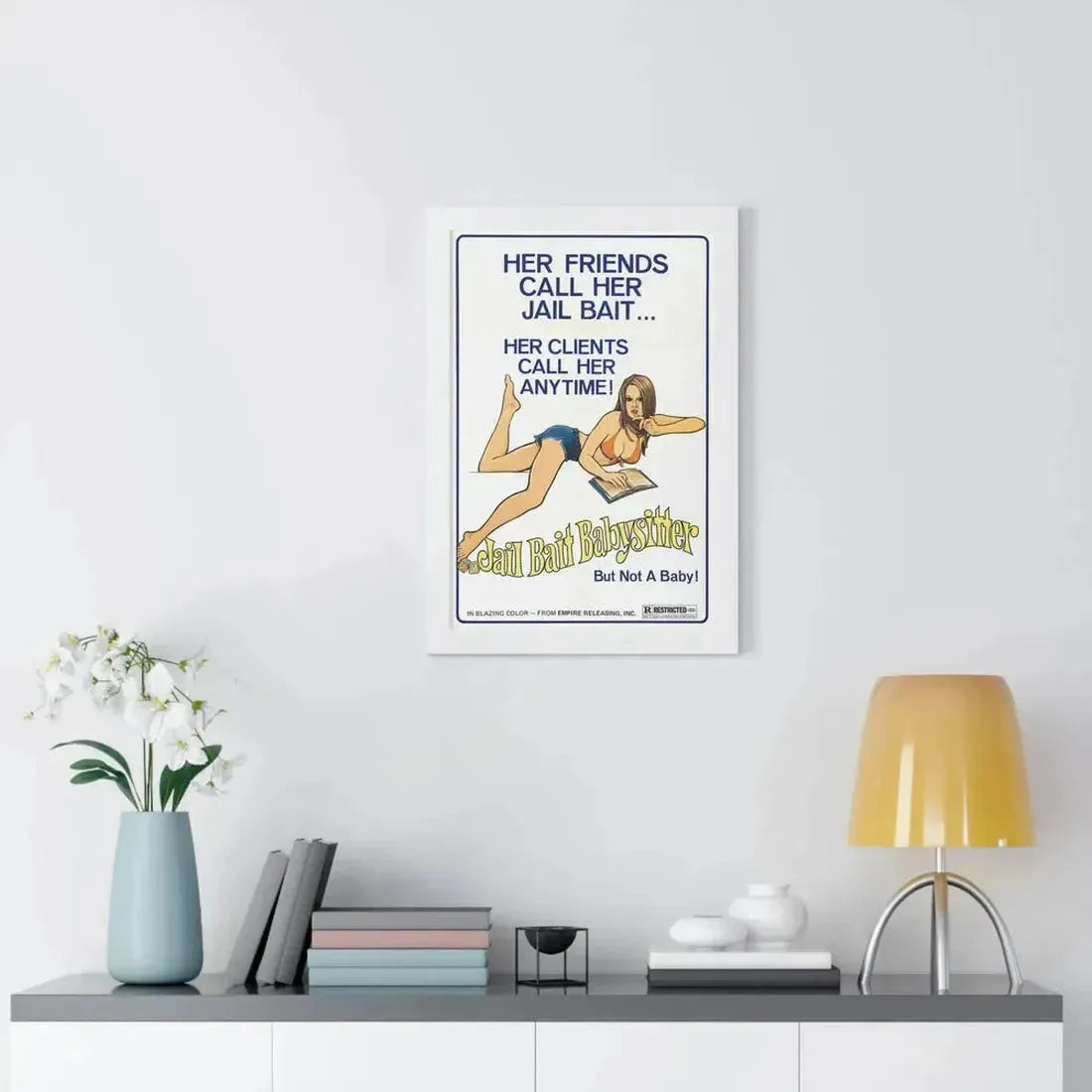 JAILBAIT BABYSITTER 1977 - Framed Movie Poster - The Sticker Space