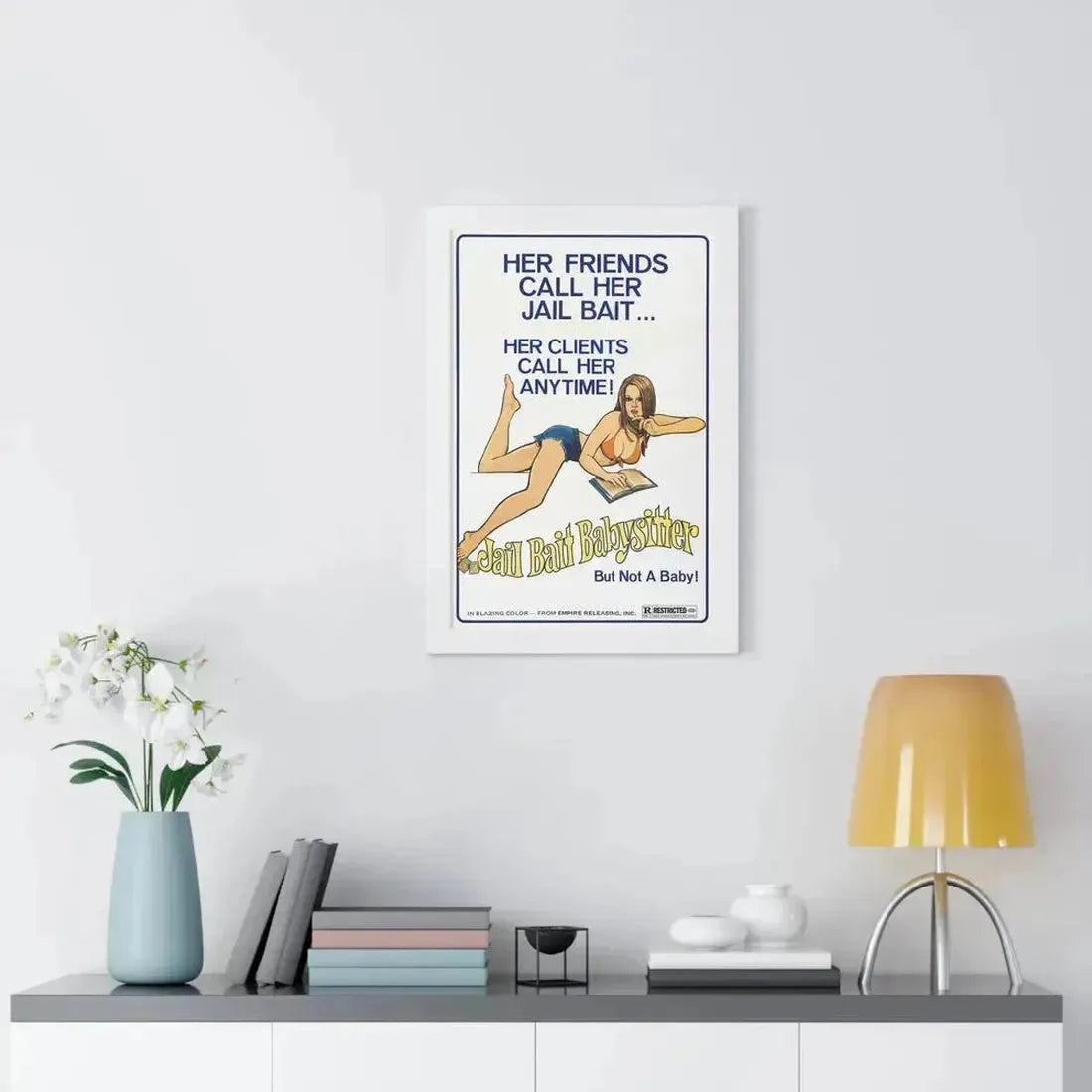 JAILBAIT BABYSITTER 1977 - Framed Movie Poster - The Sticker Space