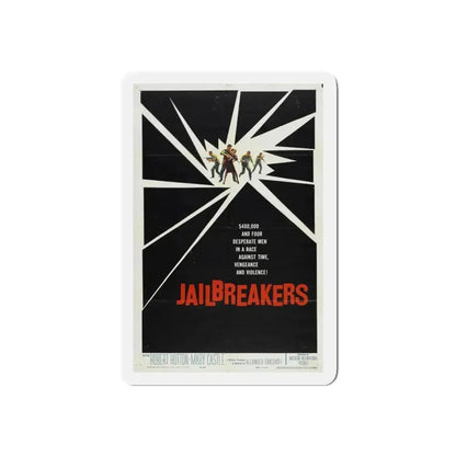 JAILBREAKERS 1960 Movie Poster - Refrigerator Magnet 4" x 4" Die-Cut 1 pc - The Sticker Space