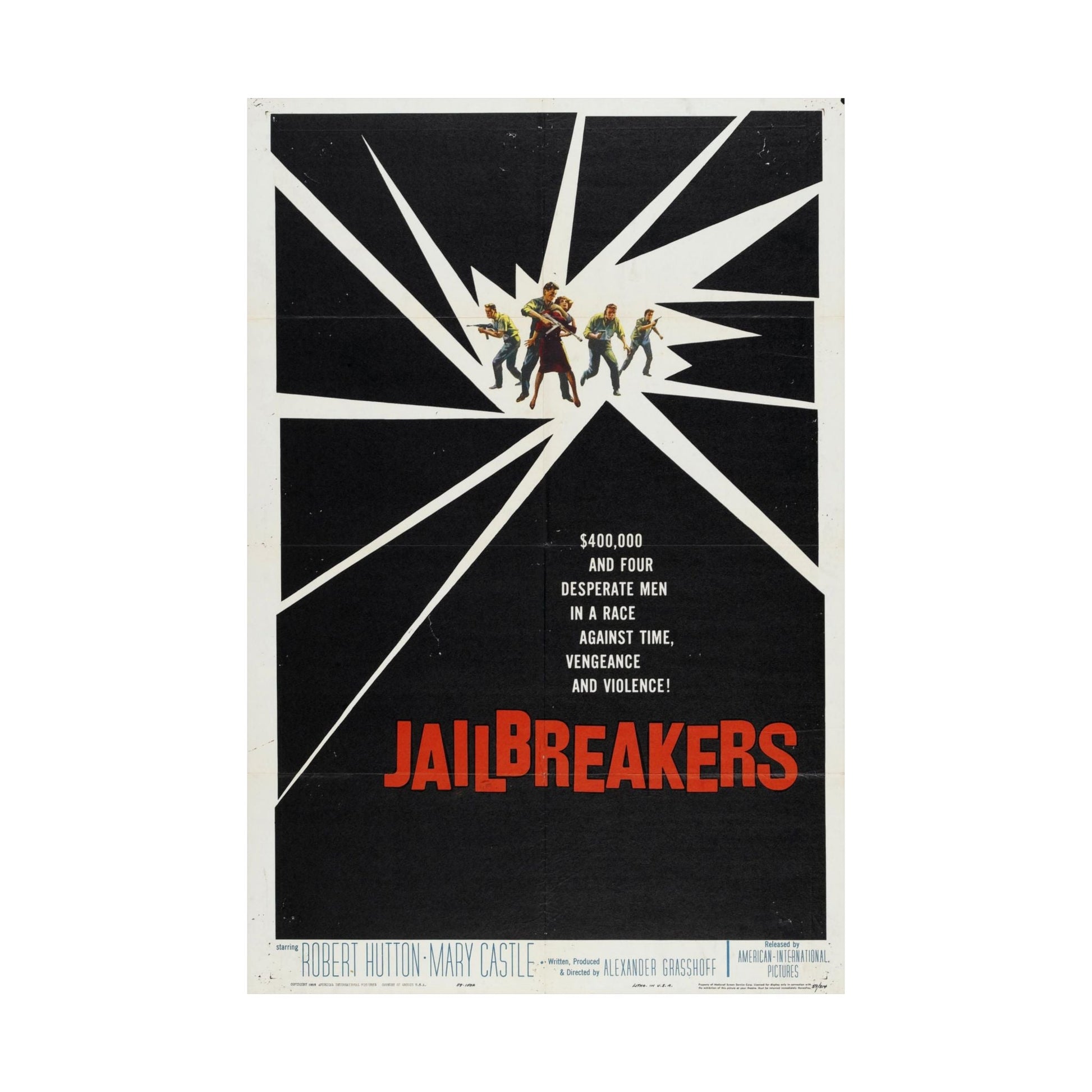 JAILBREAKERS 1960 - Paper Movie Poster-The Sticker Space