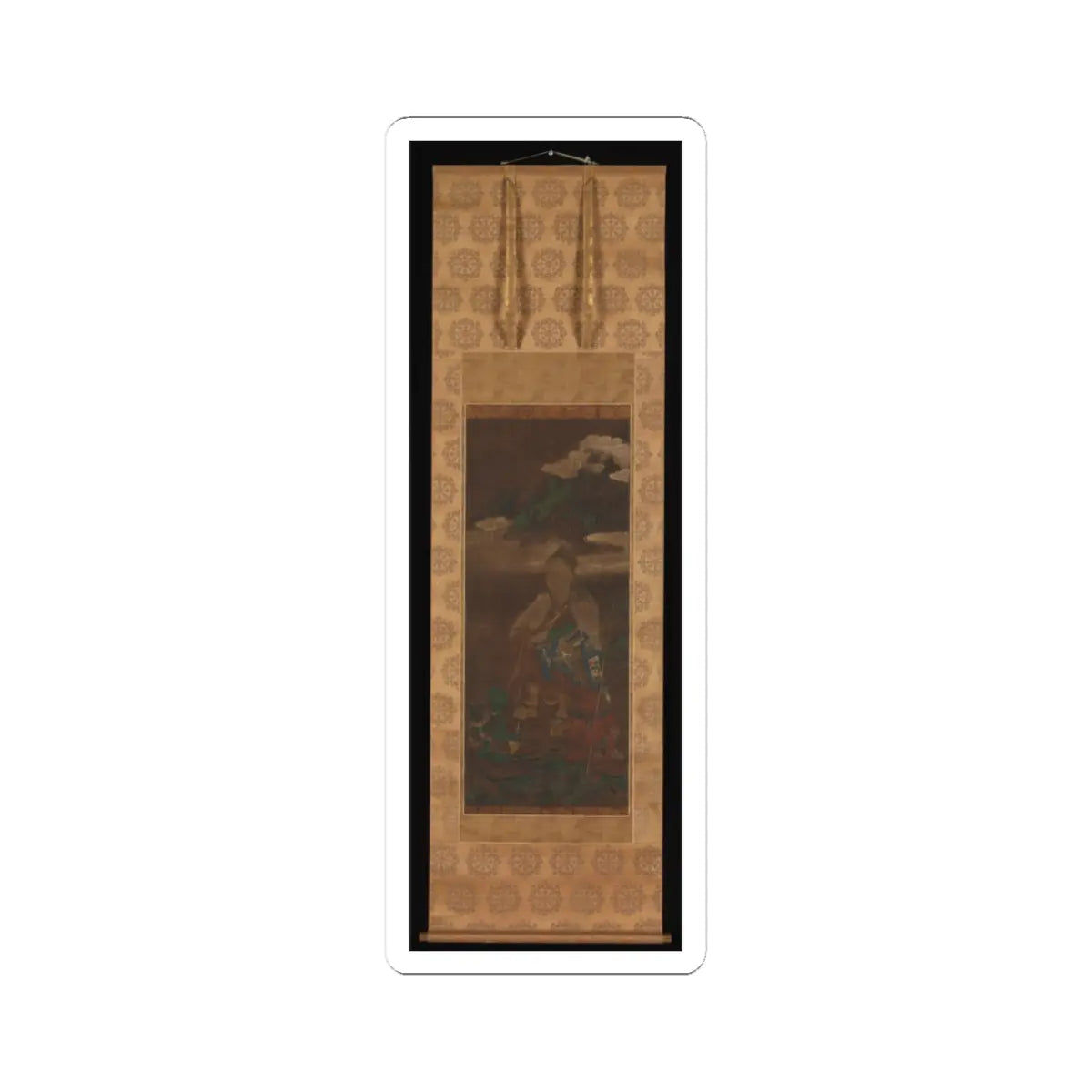 Jakusai 寂済 - Portrait of En no Gyōja - late 14th–15th century v2 - STICKER Vinyl Kiss-Cut Decal