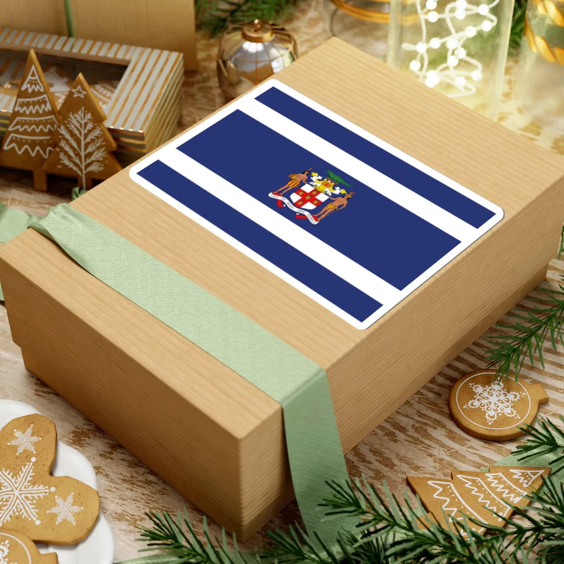 Jamaica Flag Proposal 3 1962 (Jamaica) STICKER Vinyl Kiss-Cut Decal - The Sticker Space