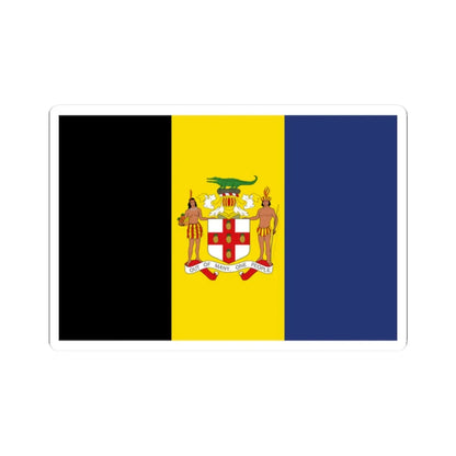Jamaica Flag Proposal 4 1962 (Jamaica) STICKER Vinyl Kiss-Cut Decal 2 Inch White - The Sticker Space