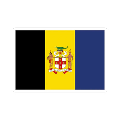 Jamaica Flag Proposal 4 1962 (Jamaica) STICKER Vinyl Kiss-Cut Decal 3 Inch White - The Sticker Space