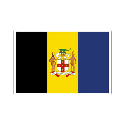 Jamaica Flag Proposal 4 1962 (Jamaica) STICKER Vinyl Kiss-Cut Decal 4 Inch White - The Sticker Space