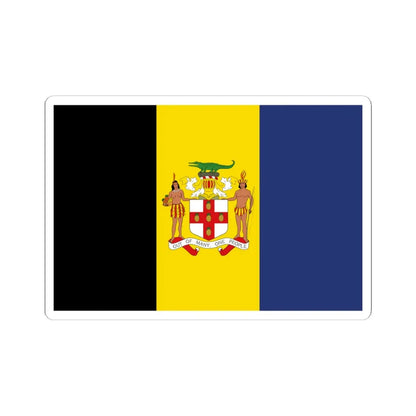 Jamaica Flag Proposal 4 1962 (Jamaica) STICKER Vinyl Kiss-Cut Decal 6 Inch White - The Sticker Space