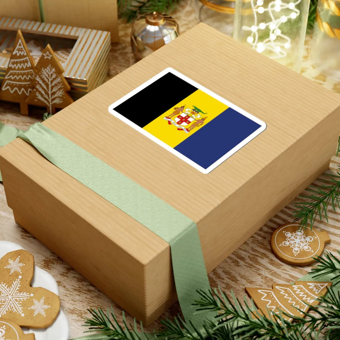 Jamaica Flag Proposal 4 1962 (Jamaica) STICKER Vinyl Kiss-Cut Decal - The Sticker Space