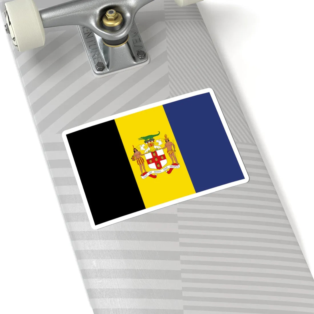 Jamaica Flag Proposal 4 1962 (Jamaica) STICKER Vinyl Kiss-Cut Decal - The Sticker Space