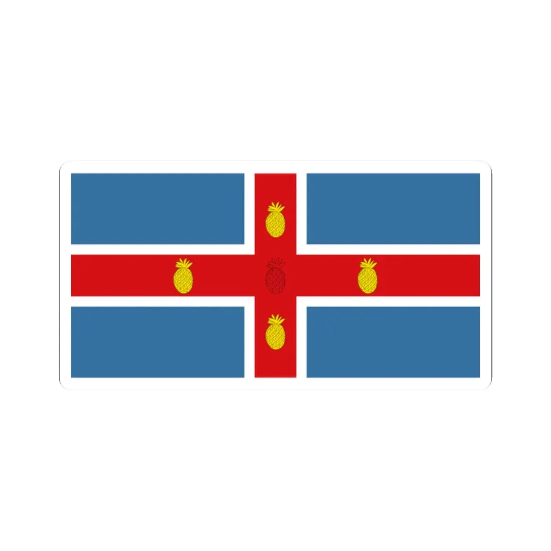 Jamaica Flag Proposal 6 1962 (Jamaica) STICKER Vinyl Kiss-Cut Decal 2 Inch White - The Sticker Space