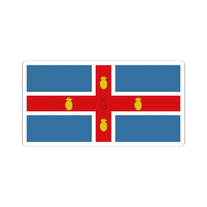 Jamaica Flag Proposal 6 1962 (Jamaica) STICKER Vinyl Kiss-Cut Decal 4 Inch White - The Sticker Space