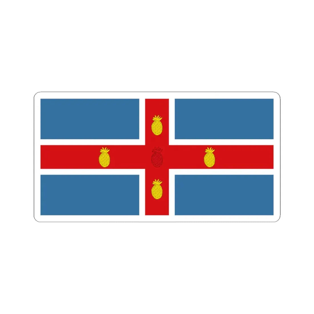 Jamaica Flag Proposal 6 1962 (Jamaica) STICKER Vinyl Kiss-Cut Decal 6 Inch White - The Sticker Space